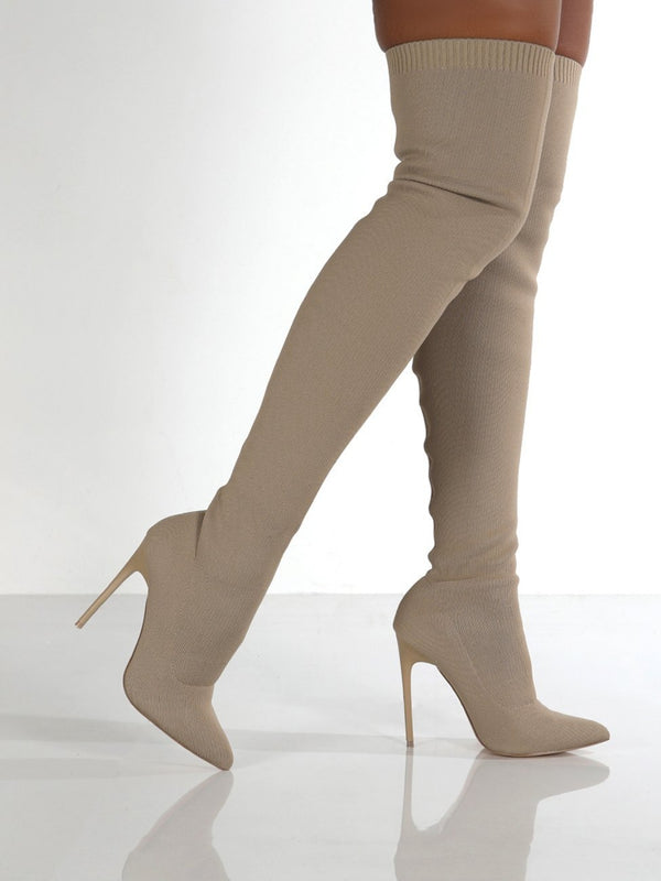 Over Knee Stiletto Boots Trendsi