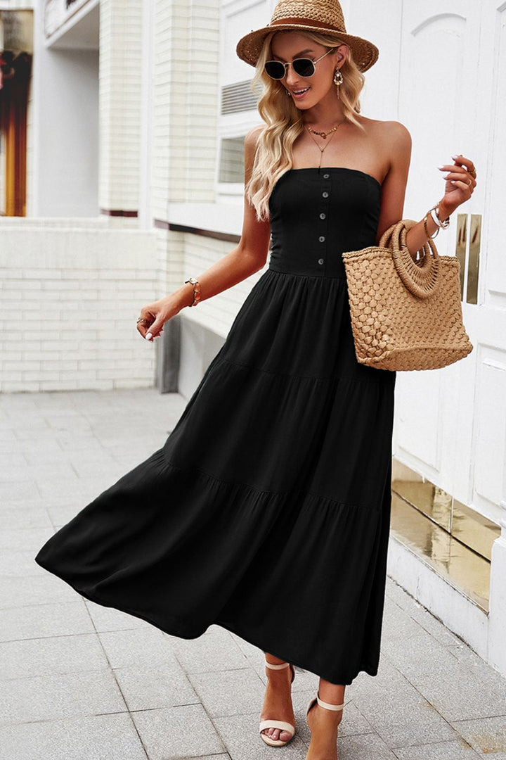 Tiered Dress with Pockets