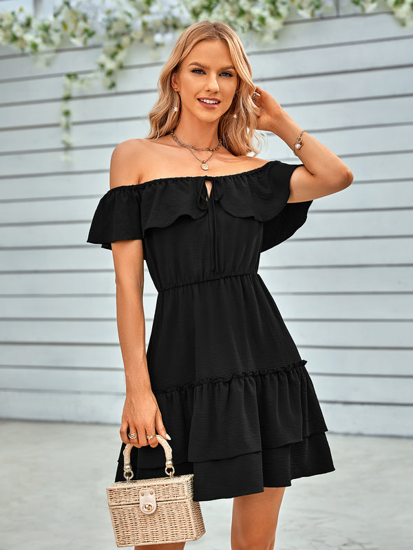 Off-Shoulder Tied Dress